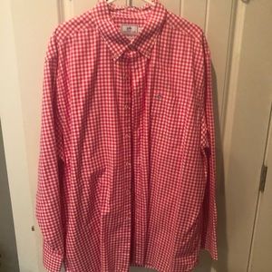 Southern Tide Hot Pink Check Button Down
